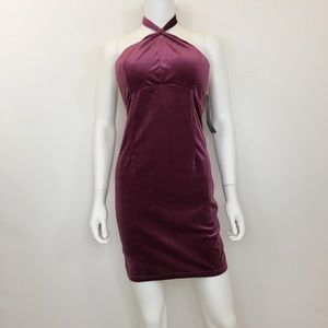 Halter Velvet Dress